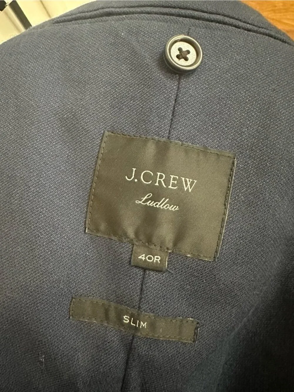 J.Crew Ludlow Slim-fit unstructured suit jacket in English cotton-wool twill 40
